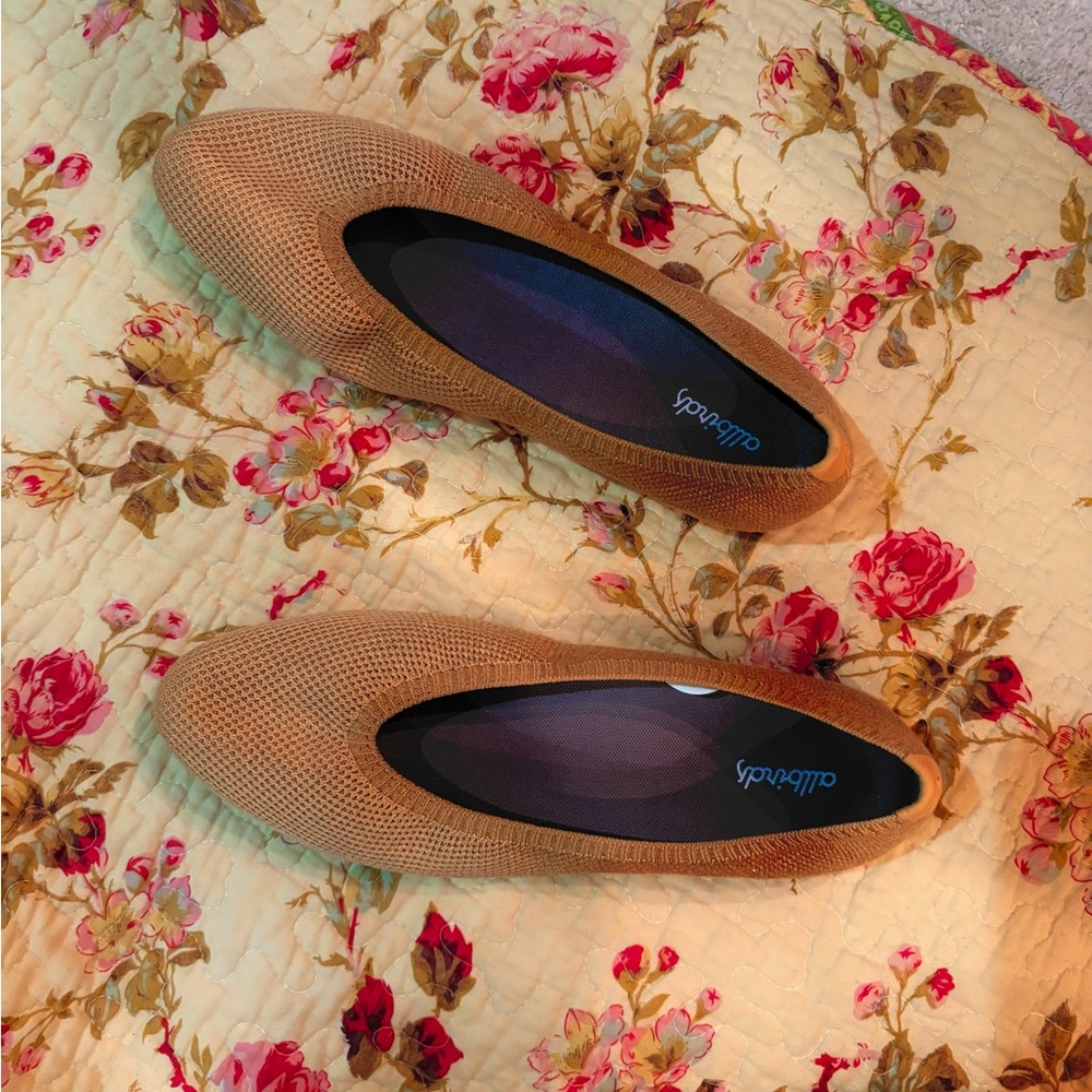 allbirds Tree Breezer Neutral Casual Knit Ballet Flats Comfortable Slip On 8.5